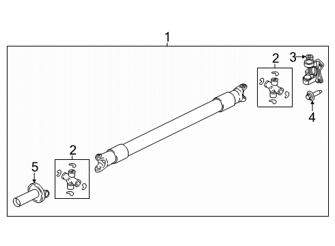 2025 Lincoln Navigator Drive Shaft - Rear Diagram