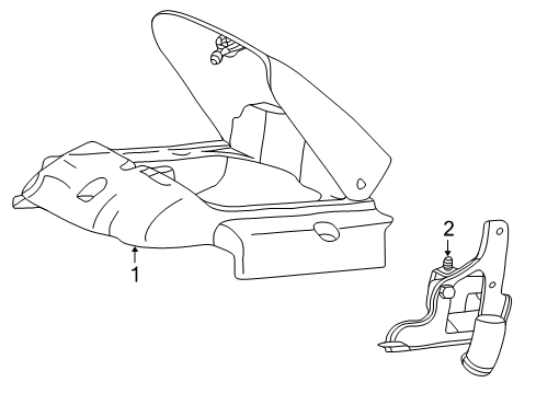 2001 Ford Excursion Cover Diagram for YC3Z-6A949-AA