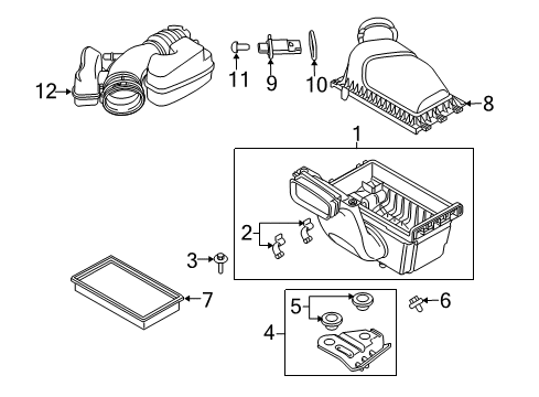 2016 Ford Police Interceptor Sedan Air Intake Diagram 3 - Thumbnail