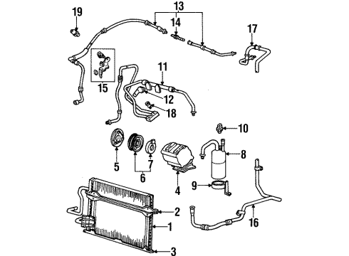 1995 Mercury Mystique A/C Compressor Diagram