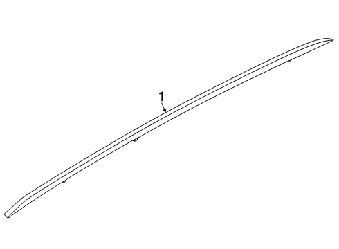 2025 Lincoln Nautilus Exterior Trim - Roof Diagram 2 - Thumbnail