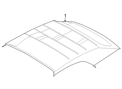 2025 Ford Mustang Interior Trim - Top Diagram