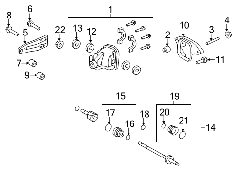 2015 Lincoln Navigator Carrier & Components - Rear Diagram