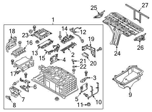 2014 Ford C-Max Remanufactured Battery Diagram for JM5Z-10B759-EARM