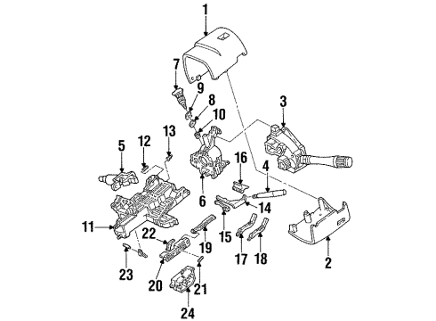1997 Mercury Sable Housing & Components Diagram