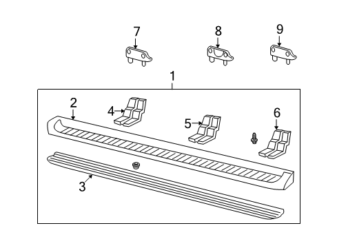 2002 Mercury Mountaineer Running Board Diagram 2 - Thumbnail