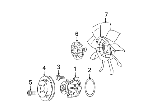 2009 Mercury Grand Marquis Pulley Diagram for 9W7Z-8509-A