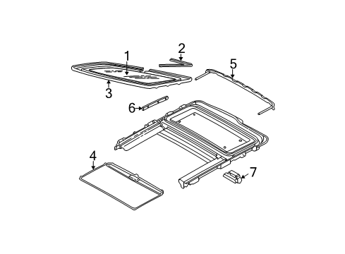 2007 Ford Focus Sunroof Diagram 2 - Thumbnail