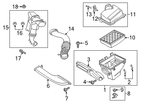 2013 Ford Fusion Filters Diagram 4 - Thumbnail