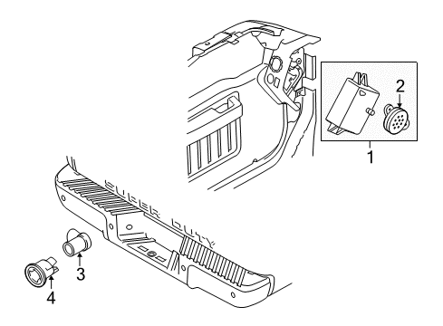 2011 Ford F-250 Super Duty Parking Aid Diagram