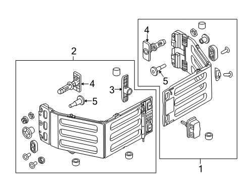2013 Ford F-250 Super Duty Exterior Trim - Pick Up Box Diagram 4 - Thumbnail