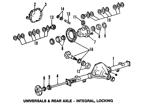 1993 Ford F-150 Differential - Rear Diagram