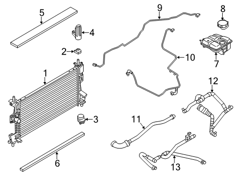 2014 Ford Focus Upper Hose Diagram for CM5Z-8260-A