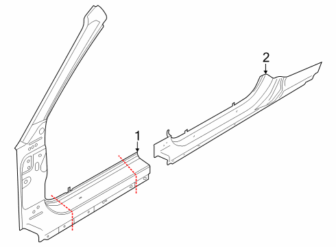 2025 Ford Mustang Aperture Panel Diagram