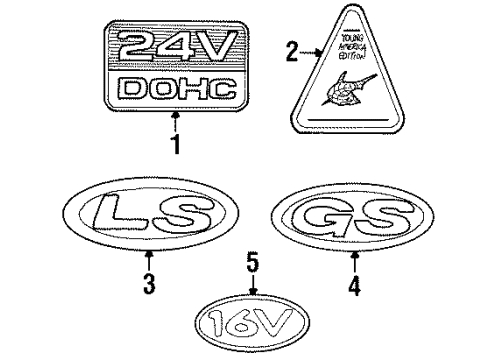 1995 Mercury Mystique Exterior Trim - Fender Diagram