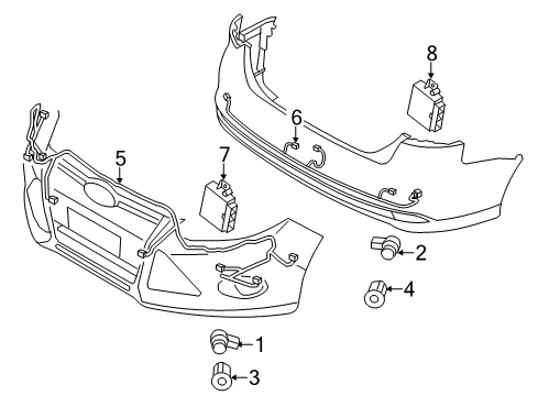 2012 Ford Focus Parking Aid Diagram 3 - Thumbnail