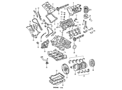 1999 Ford Contour Camshaft & Timing Diagram