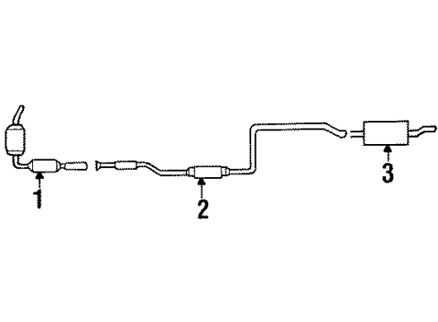 1999 Ford Escort Exhaust Components Diagram