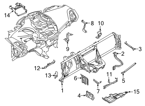 2014 Ford C-Max Instrument Panel Components Diagram 3 - Thumbnail