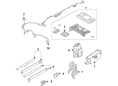 2024 Ford F-150 Cooling System - Hybrid Component Diagram