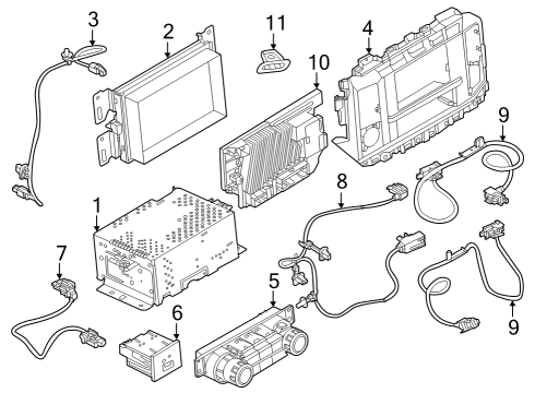 2025 Ford F-350 Super Duty Sound System Diagram 3 - Thumbnail