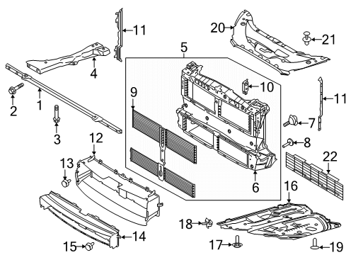 2024 Lincoln Corsair Radiator Support Diagram