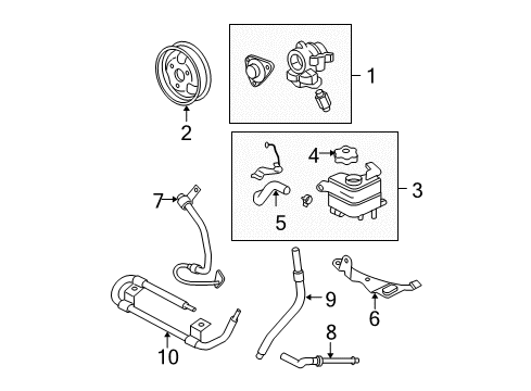 2006 Ford Ranger P/S Pump & Hoses Diagram 3 - Thumbnail