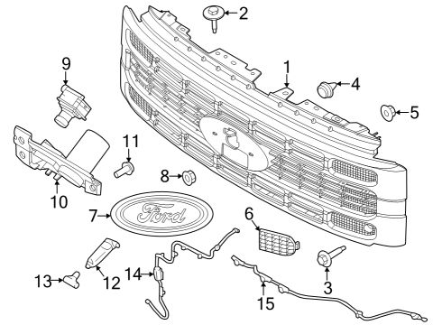 2025 Ford F-250 Super Duty Parking Aid Diagram 4 - Thumbnail
