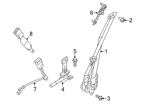 2014 Ford Special Service Police Sedan Seat Belt Diagram