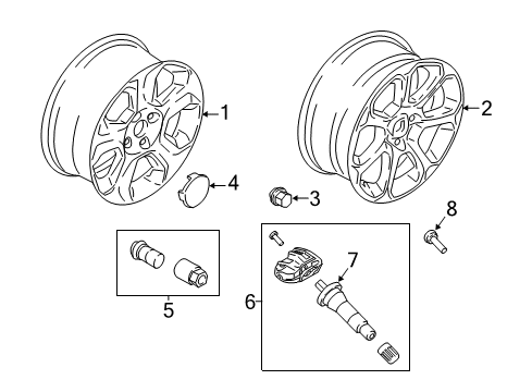 2018 Ford EcoSport Wheels Diagram