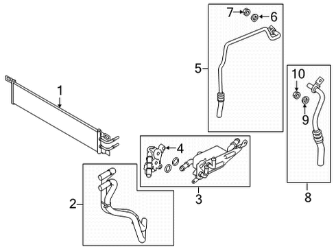 2024 Ford Bronco Sport Trans Oil Cooler - Belts Diagram 2 - Thumbnail