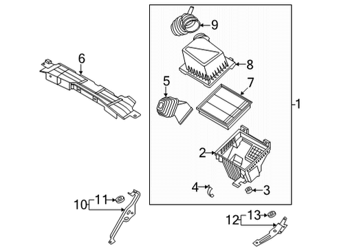 2025 Ford Maverick Air Intake Diagram