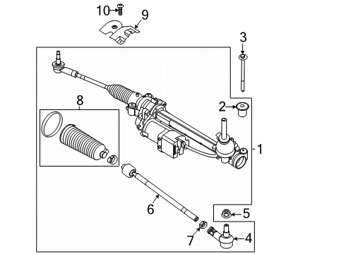 2025 Ford Transit-150 Steering Gear & Linkage Diagram