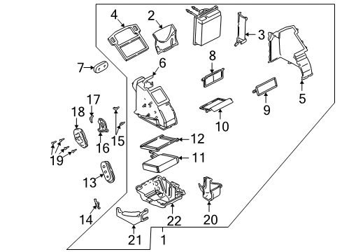 2000 Ford Focus A/C & Heater Control Units Diagram