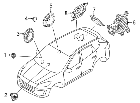 2025 Ford Bronco Sport Sound System Diagram 3 - Thumbnail