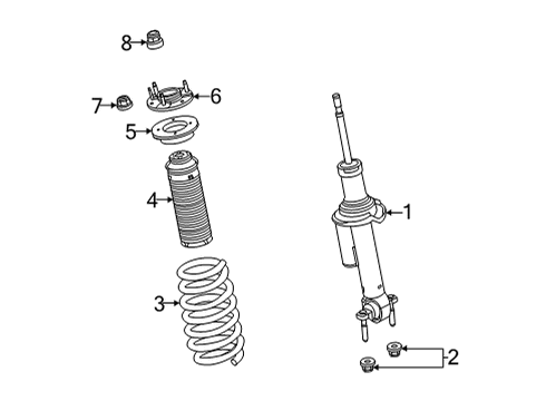 2024 Ford Bronco Shocks & Components Diagram 2 - Thumbnail