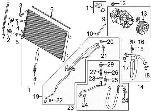 2016 Ford F-150 A/C Compressor Diagram 2 - Thumbnail
