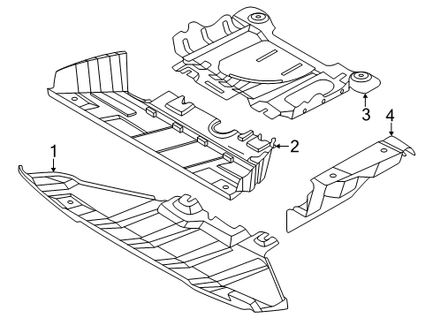 2024 Ford Ranger Covers & Shields Diagram