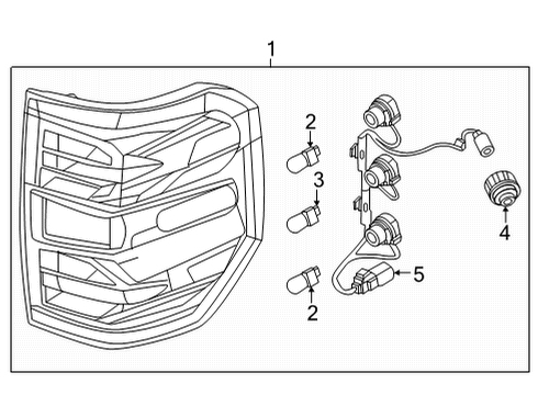 2024 Ford Maverick Tail Lamps Diagram