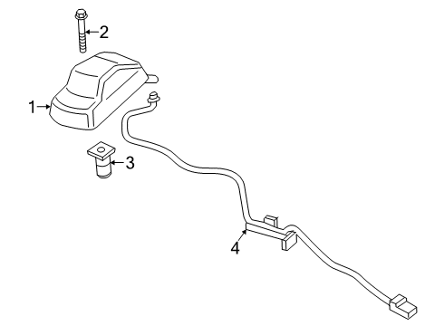 2020 Ford F-350 Super Duty Roof Lamps Diagram 3 - Thumbnail