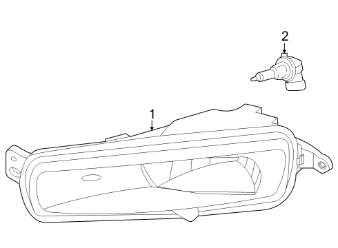 2024 Ford E-Transit Fog Lamps Diagram