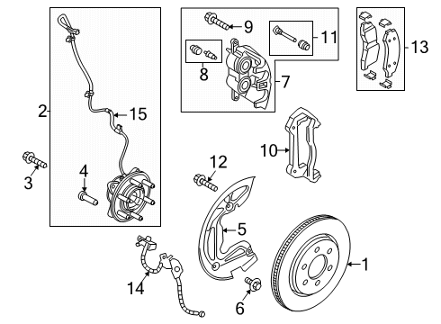 2025 Ford Expedition Brake Components Diagram 2 - Thumbnail