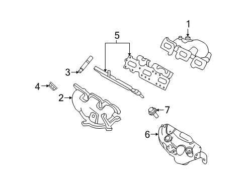 2008 Lincoln MKZ Exhaust Manifold Diagram