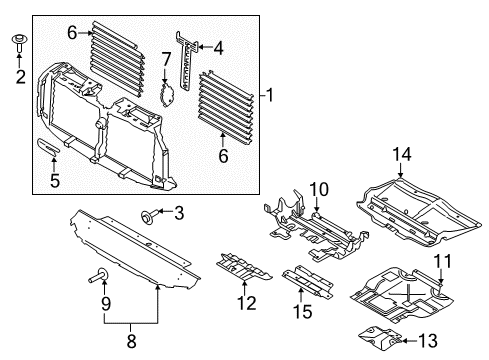 2016 Ford F-150 Splash Shields Diagram 4 - Thumbnail