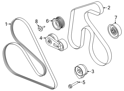 2024 Ford F-150 Belts & Pulleys - Maintenance Diagram 8 - Thumbnail