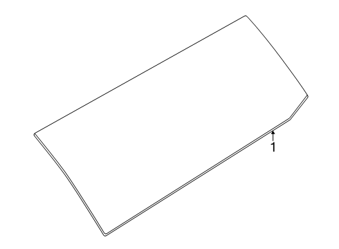 2025 Lincoln Navigator Glass & Hardware - Quarter Panel Diagram