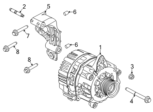 2024 Ford Police Interceptor Utility Alternator Diagram 3 - Thumbnail