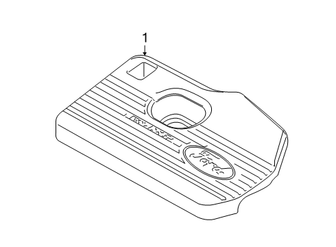 2021 Ford Edge Engine Appearance Cover Diagram
