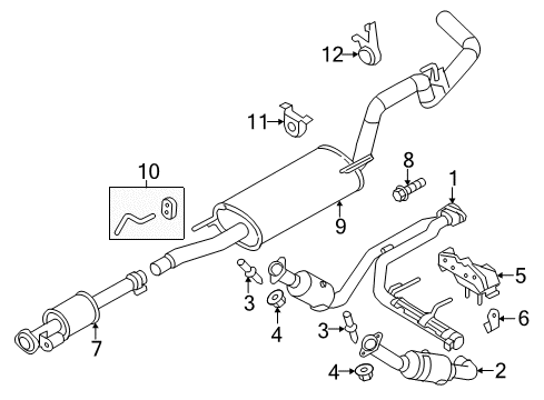 2011 Ford F-150 Exhaust System Diagram 2 - Thumbnail