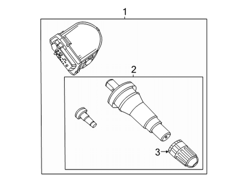 2024 Ford Mustang Mach-E Tire Pressure Monitoring Diagram